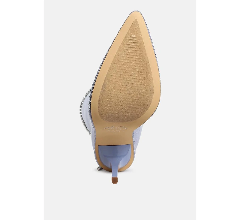 Ashipa Diamante Chain Detail Calf Boots Women