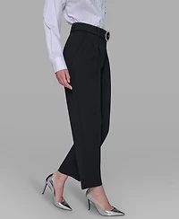 Karl Lagerfeld Paris Women's Embellished Belt Pants