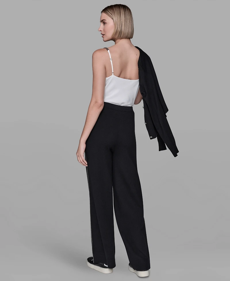 Karl Lagerfeld Paris Women's Embellished Pull-On Pants