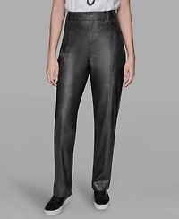 Karl Lagerfeld Paris Women's High-Rise Shimmer Pants