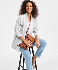 Style & Co Women's Cozy Fleece Cardigan Sweater, Created for Macy's
