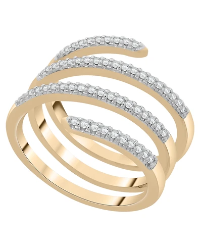 Wrapped Spiral Diamond Ring (1.4 ct. t.w.) in 10K Yellow Gold