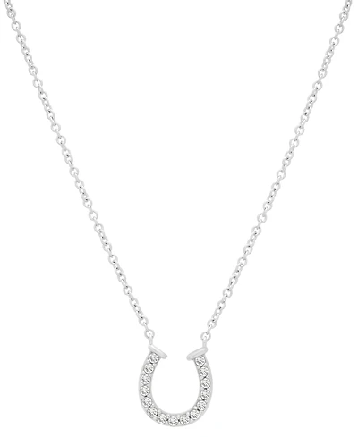 Wrapped Diamond Necklace (1/10 ct. t.w.) in 10K White Gold