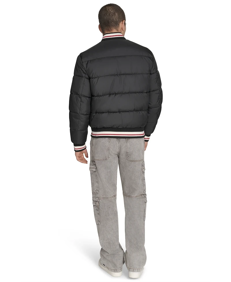 Champion Men's Quilted Varsity Puffer Jacket