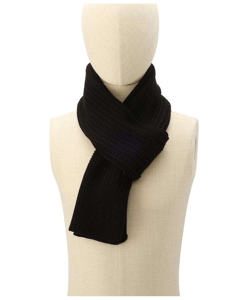 Calvin Klein Men's Links Ribbed Knit Scarf