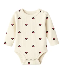Disney Baby Girls 3-Piece Minnie Mouse Denim Jumper, Bodysuit and Tights Set
