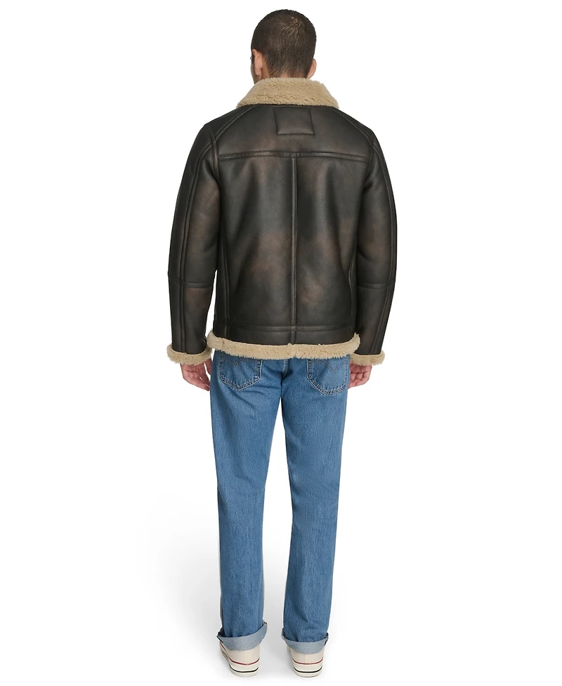 Levi's Men's Faux Shearling Aviator Jacket