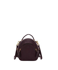 Small Leather Backpack Purse Convertible Crossbody Bag Womens Fashion Backpack for Travel and Everyday Handbag with Gold Hardware and Detachable Strap