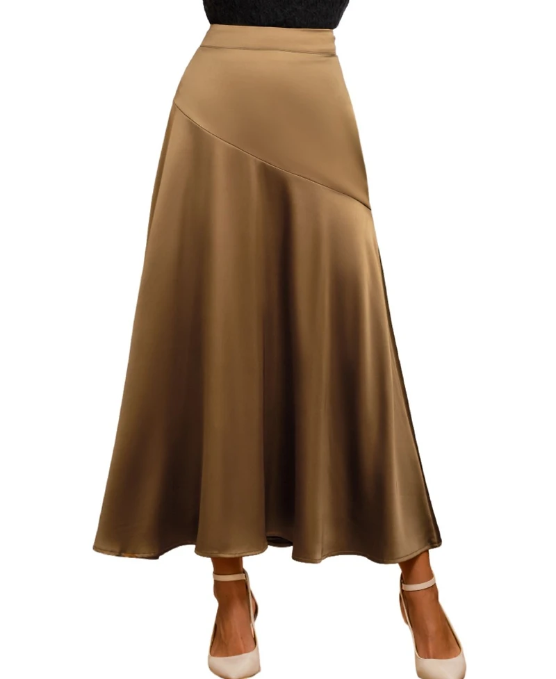 Cupshe Women's Take the Spotlight Brown Maxi Skirt