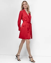 Dkny Women's Long Sleeve Double Breasted Shirtdress