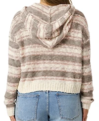 O'Neill Juniors' Jayne Long Sleeve Striped Skimmer Hoodie