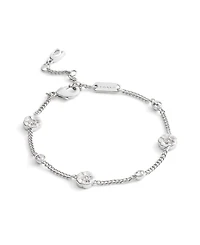 Coach Faux Stone Signature Tea Rose Strand Bracelet