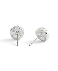 Coach Faux Stone Signature Tea Rose Stud Earrings