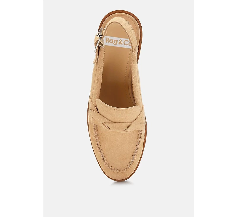 Nemykin Woven Strap Slingback Loafers Women