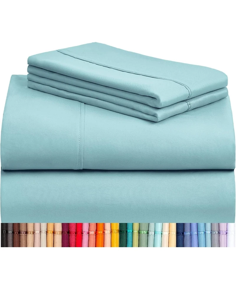 4PC Silky Soft Cooling Deep Pocket Performance Sheet Set