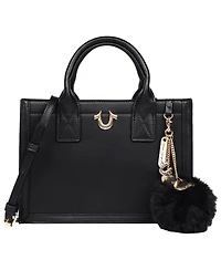 True Religion Pom Dangle Modern Tote
