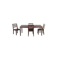 Porter Designs Fall River Solid Sheesham Wood Dining Chair, Brown (Set of 2)