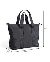 Itzy Ritzy Baby Belong Weekender Tote Woven Chocolate