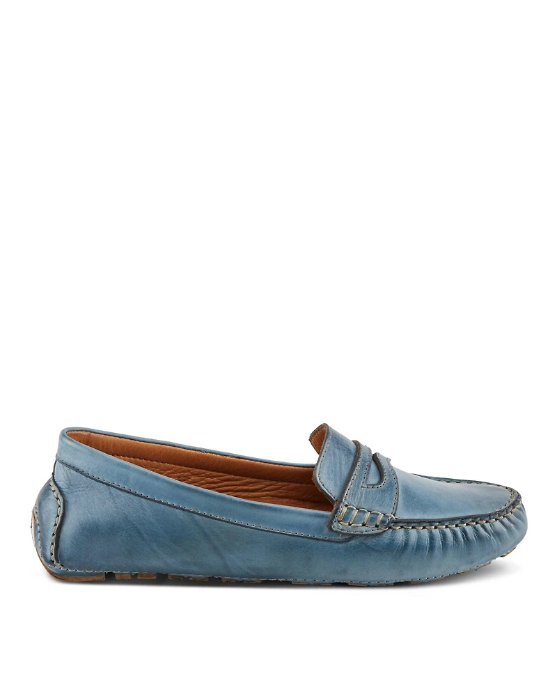 Spring Step Audette Leather Moccasins with Removable Insole and Penny Keeper