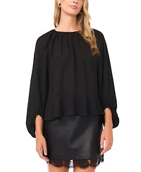 Vince Camuto Women's Ruffle Crewneck Top