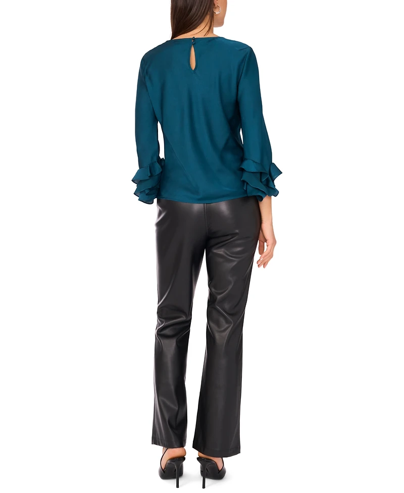 Vince Camuto Women's Cowl Neck Tiered Top