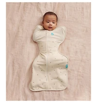 Love To Dream Baby Swaddle Up Sleep Sack - Fleece 1.5 Tog Olive Medium (13-19lbs)