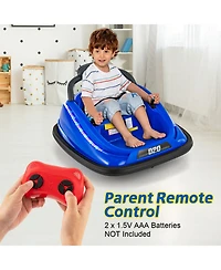 12V Kids Bumper Car Ride On Toy with Remote Control and 360° Spin