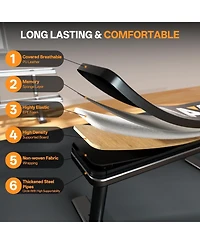 Flat Bench 1455LBS Weight Bench for Home Gym Workout Bench with Adjustable foot Caps Multipurpose Strength Training Bench Press for Full Body Workout