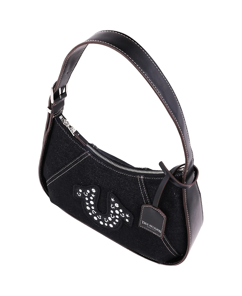 True Religon Strudded logo Denim Hobo