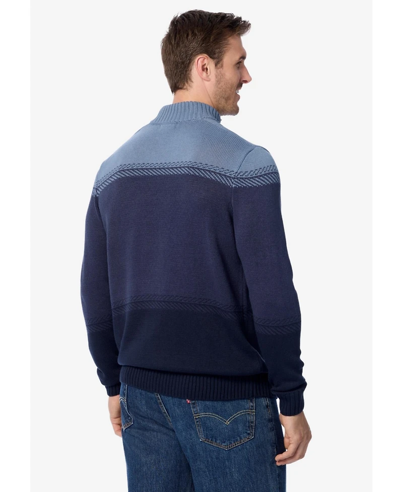 KingSize Big & Tall Henley Shaker Sweater