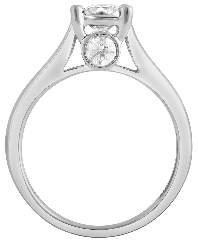 Macy's Certified Diamond Ring (1 ct. t.w.) in 14K White Gold