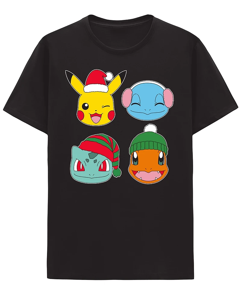 Hybrid Apparel Men's Pokemon Christmas Crewneck T-Shirt