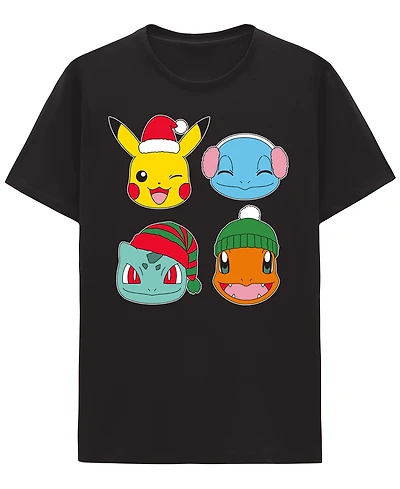 Hybrid Apparel Men's Pokemon Christmas Crewneck T-Shirt