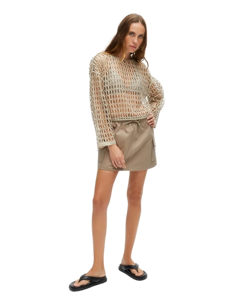 Nocturne Women's Mini Skirt with Pockets