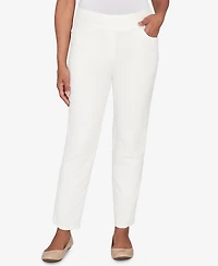 Alfred Dunner Petite Vienna Allure Fit Flat Front Corduroy Average Length Pants