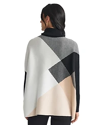 Jones New York Petite Turtle Neck Long Sleeve Sweater