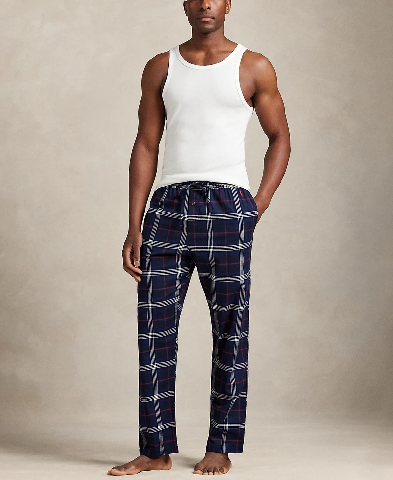 Polo Ralph Lauren Men's Flannel Single-Button Fly Pajama Pants