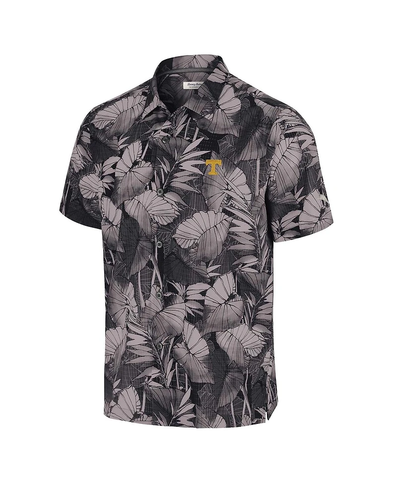 Tommy Bahama Men's Black Tennessee Volunteers Big Tall Coast Nuevo Fronds IslandZone Button-Up Shirt