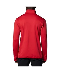 Columbia Men's Red Georgia Bulldogs Park View Grid Fleece Omni-Wick Half-Zip Jacket