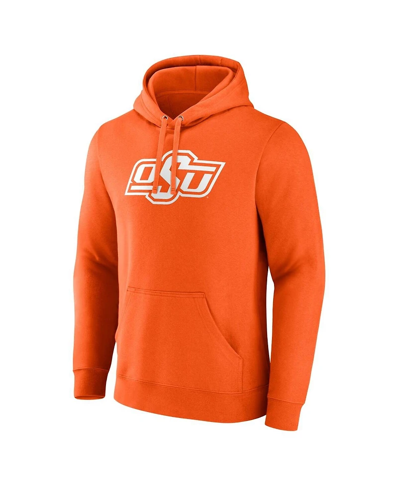 Fanatics Men's Orange Oklahoma State Cowboys Applique Fleece Pullover Hoodie