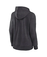 Fanatics Women's Heather Charcoal Vancouver Canucks Authentic Pro Core Secondary Fleece Pullover Hoodie