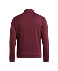 Adidas Men's Maroon Mississippi State Bulldogs Elevated Tri-Blend Quarter-Zip Pullover Sweatshirt