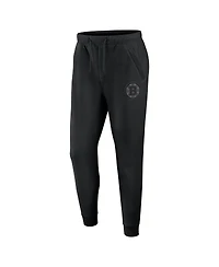 Fanatics Men's Black Boston Bruins Authentic Pro Road Fleece Sweatpants