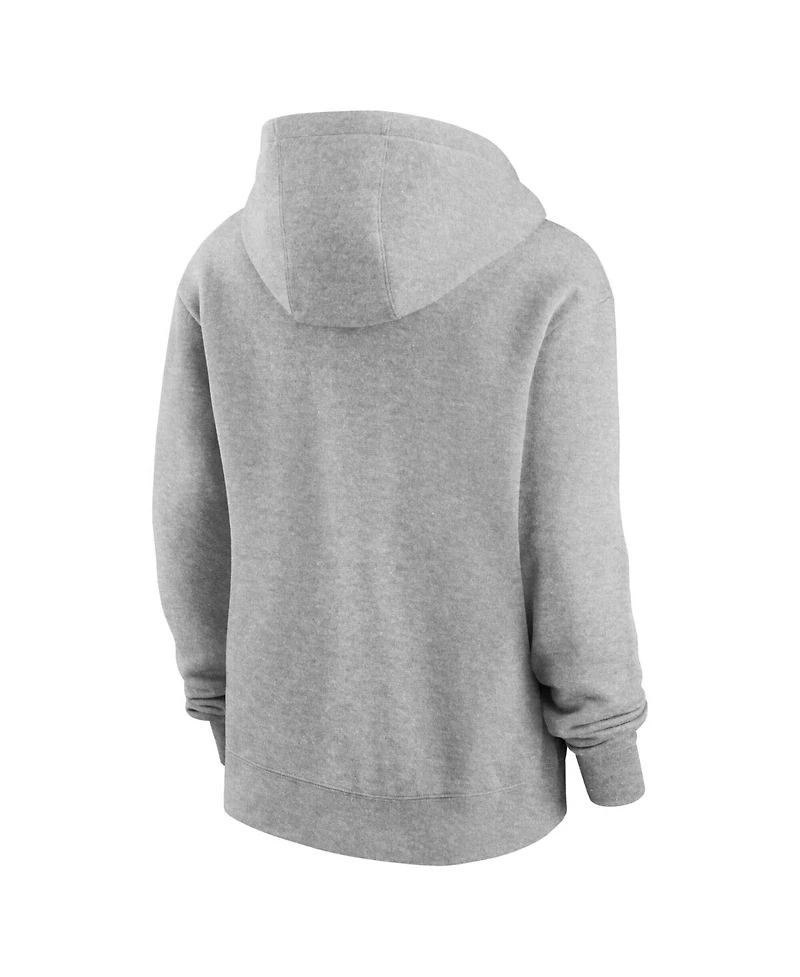 Nike Women's Heather Gray Miami Dolphins Club Fleece Pullover Hoodie