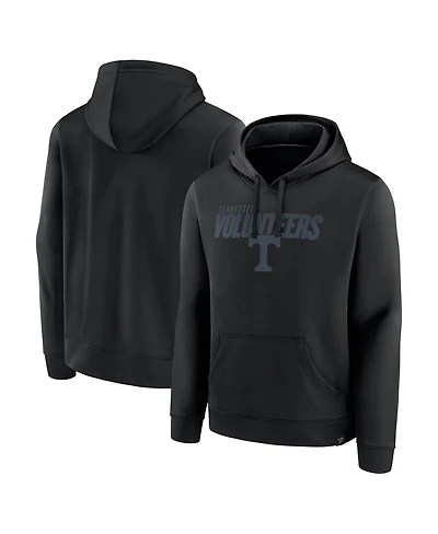 Fanatics Men's Black Tennessee Volunteers Blackout Pullover Hoodie