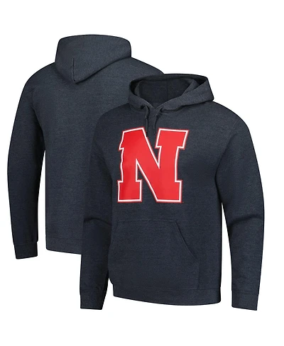 Fanatics Unlabeled Men's Heather Charcoal Nebraska Huskers Fleece Pullover Hoodie