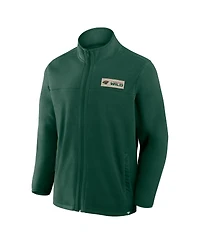 Fanatics Men's Green Minnesota Wild Home Ice Fleece Full-Zip Jacket