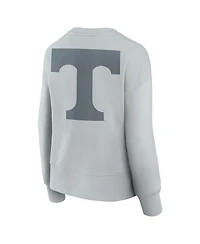 Fanatics Women's Gray Tennessee Volunteers Supersoft Flow Fleece Pullover Sweatshirt