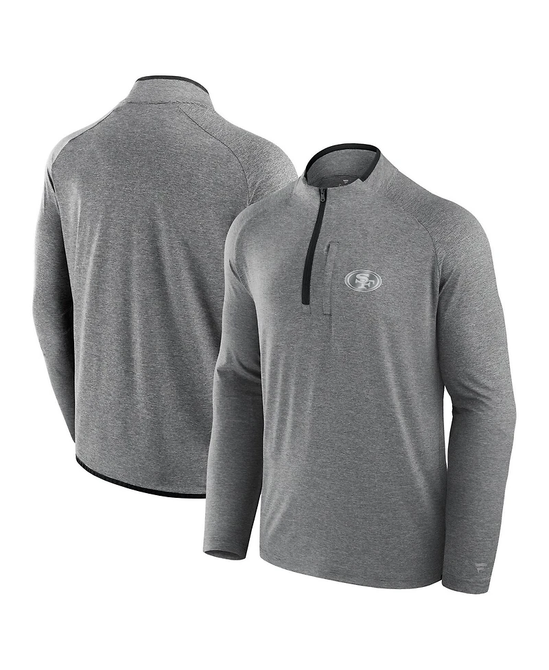 Fanatics Men's and Women's Charcoal San Francisco 49ers Front Office Performance Primary Quarter-Zip Jacket