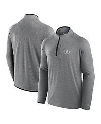Fanatics Men's and Women's Charcoal San Francisco 49ers Front Office Performance Primary Quarter-Zip Jacket